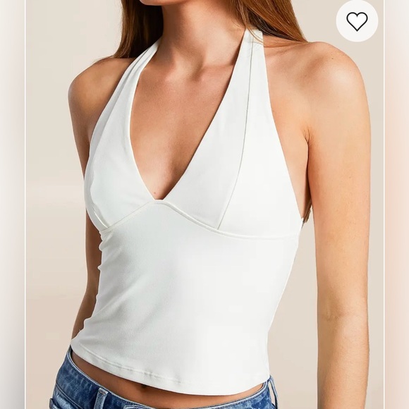 NWT Free People Intimately Have it All Halter in White Size Medium - Picture 1 of 9